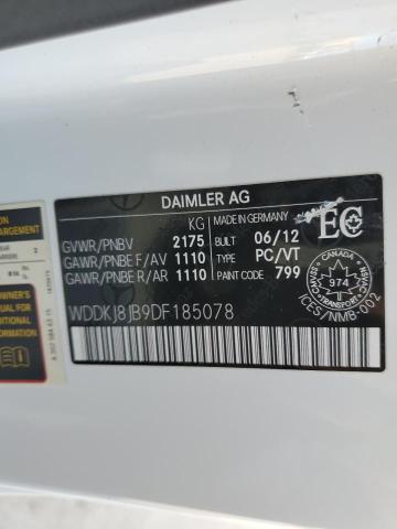 WDDKJ8JB9DF185078 - 2013 MERCEDES-BENZ E 350 4MATIC WHITE photo 12