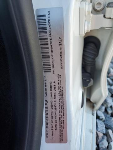 ZAM57RTA3F1149396 - 2015 MASERATI GHIBLI S 白色 照片 12