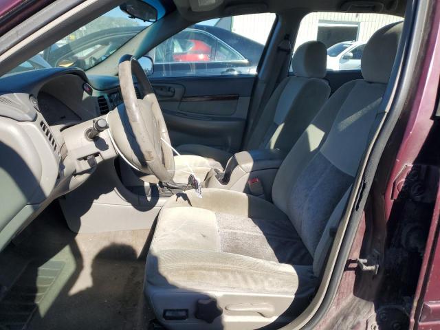 2G1WH52K949239355 - 2004 CHEVROLET IMPALA LS MAROON photo 7
