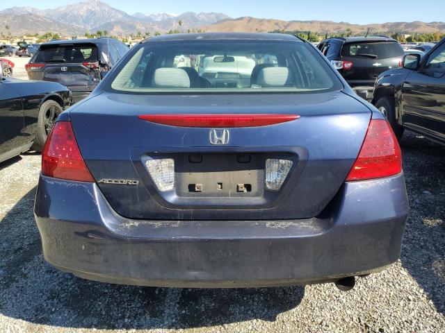 1HGCM56476A019948 - 2006 HONDA ACCORD LX BLUE photo 6