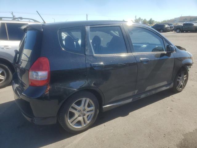 JHMGD38618S072305 - 2008 HONDA FIT SPORT შავი ფოტო 3