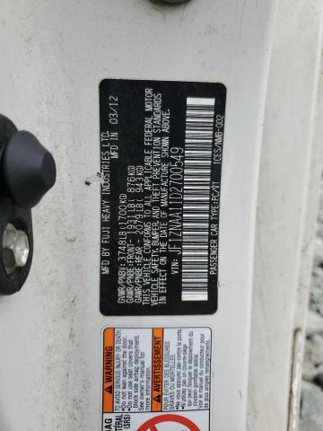 JF1ZNAA11D2700549 - 2013 TOYOTA SCION FR-S WHITE photo 12