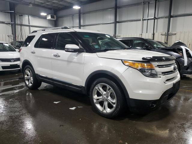 1FM5K8F8XDGB99742 - 2013 FORD EXPLORER LIMITED თეთრი ფოტო 4