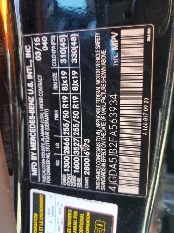 4JGDA5JB2FA563934 - 2015 MERCEDES-BENZ ML 350 Қара фото 13