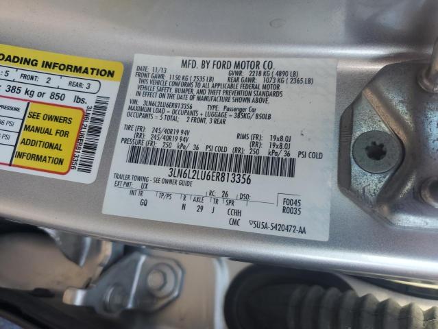 3LN6L2LU6ER813356 - 2014 LINCOLN MKZ HYBRID 银色 照片 12