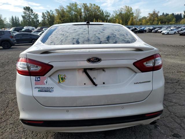 3FA6P0SU1DR310465 - 2013 FORD FUSION TITANIUM PHEV Blanco foto 6