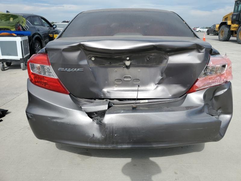 19XFB2F55CE098165 - 2012 HONDA CIVIC LX GRAY photo 6
