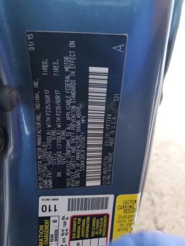 5TDKK3DC3FS575871 - 2015 TOYOTA SIENNA LE BLUE photo 13