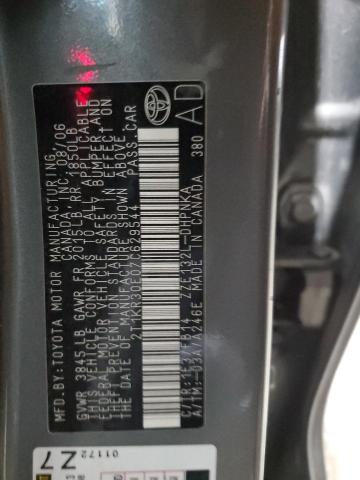 2T1KR30E07C629544 - 2007 TOYOTA COROLLA MA XR GRAY photo 13