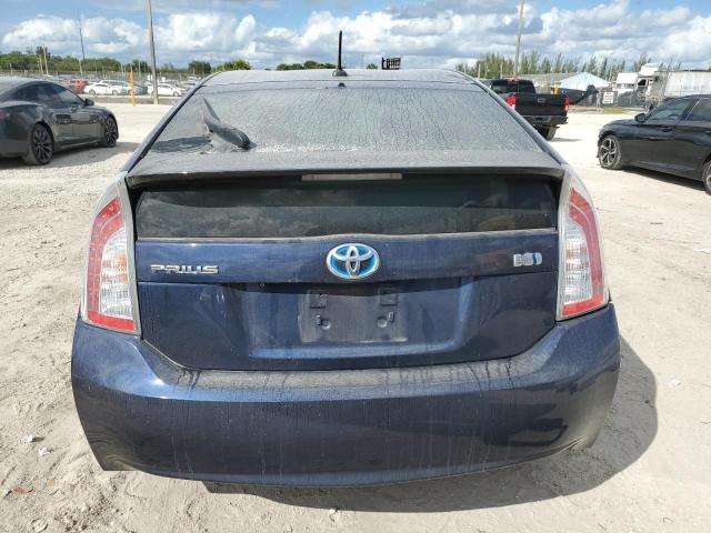 JTDKN3DU5C1530830 - 2012 TOYOTA PRIUS BLUE photo 6