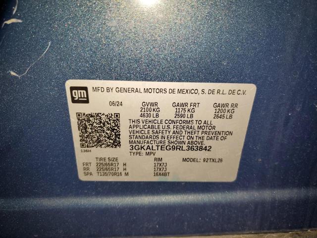 3GKALTEG9RL363842 - 2024 GMC TERRAIN SLE BLUE photo 14