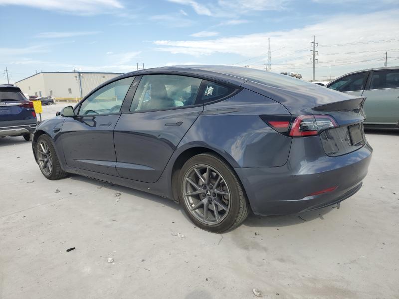 5YJ3E1EA4MF085602 - 2021 TESLA MODEL 3 GRAY photo 2
