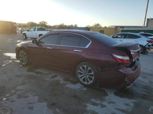 1HGCR2F45GA241101 - 2016 HONDA ACCORD LX BURGUNDY photo 2
