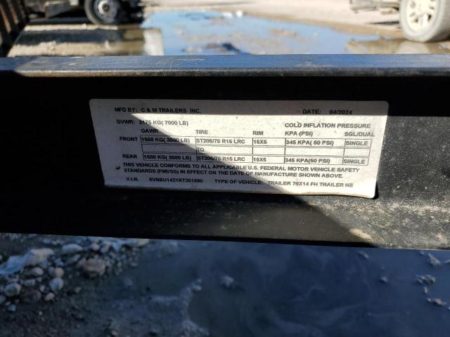 5VNBU1421RT251890 - 2024 TRAIL KING UTILITY TR BLACK photo 10