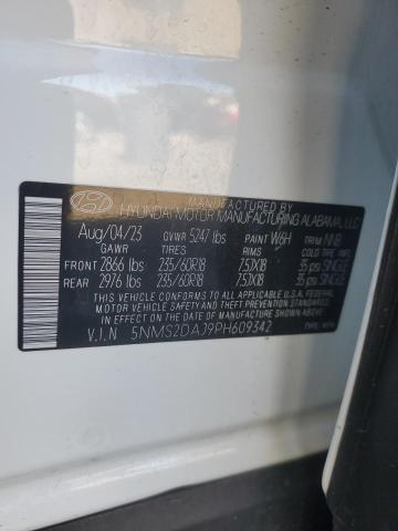 5NMS2DAJ9PH609342 - 2023 HYUNDAI SANTA FE SEL Blanco foto 13