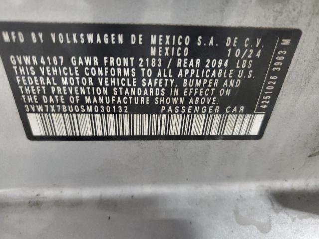 3VW7X7BU0SM030132 - 2025 VOLKSWAGEN JETTA SE SILVER photo 12