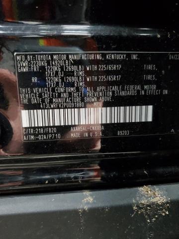 4T3LWRFV2PU091880 - 2023 TOYOTA RAV4 LE BLACK photo 13