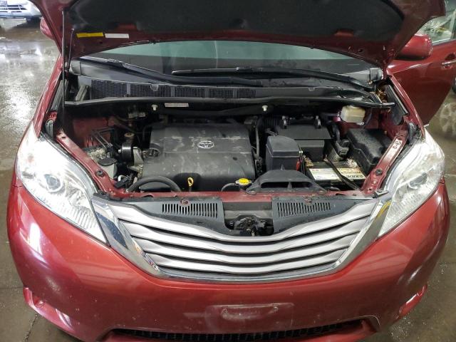 5TDDK3DC9GS137088 - 2016 TOYOTA SIENNA XLE RED photo 12