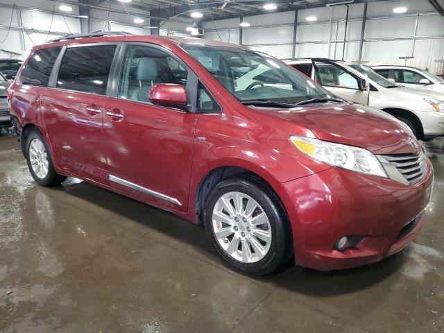 5TDDK3DC9GS137088 - 2016 TOYOTA SIENNA XLE RED photo 4