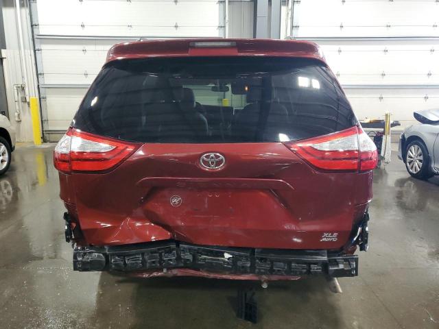 5TDDK3DC9GS137088 - 2016 TOYOTA SIENNA XLE RED photo 6