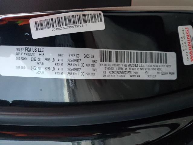 2C4RC1BG7KR673228 - 2019 CHRYSLER PACIFICA TOURING L Qara foto 13