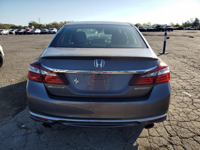 1HGCR2F55HA222719 - 2017 HONDA ACCORD SPORT ნაცრისფერი ფოტო 6