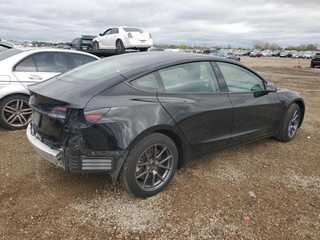 5YJ3E1EA8NF103195 - 2022 TESLA MODEL 3 BLACK photo 3