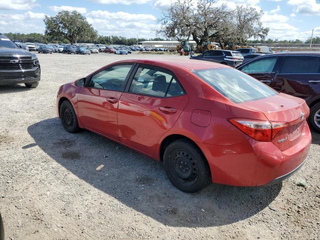 5YFBURHE7JP803686 - 2018 TOYOTA COROLLA L Czerwony zdjęcie 2