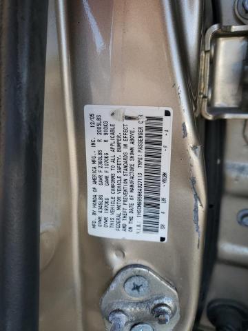 1HGCM66596A027113 - 2006 HONDA ACCORD EX TAN photo 13