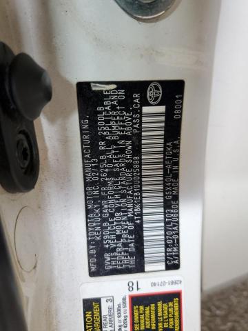 4T1BK1EB1DU025888 - 2013 TOYOTA AVALON BASE Blanc photo 13