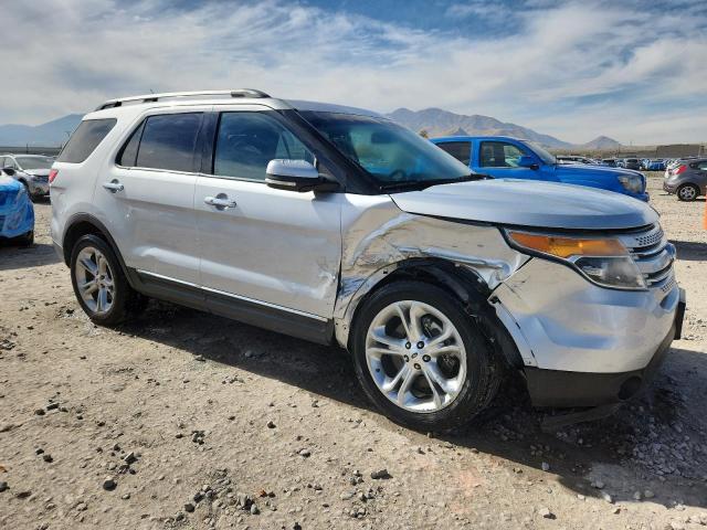 1FM5K8F84EGC59743 - 2014 FORD EXPLORER LIMITED SILVER photo 4