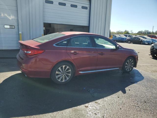 5NPE34AF7FH114418 - 2015 HYUNDAI SONATA SPORT RED photo 3