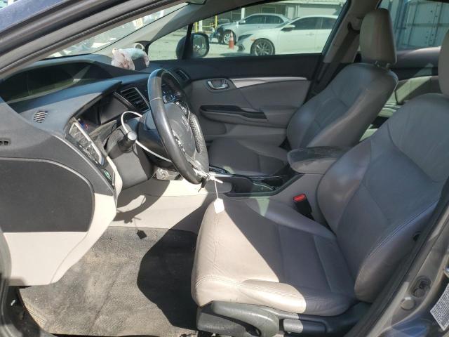 19XFB2F9XDE004012 - 2013 HONDA CIVIC EXL GRAY photo 7