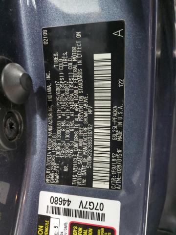 5TDBK22C98S016762 - 2008 TOYOTA SIENNA XLE WHITE photo 13