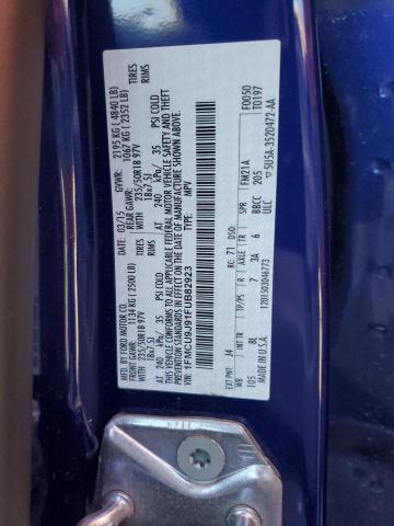 1FMCU9J91FUB82923 - 2015 FORD ESCAPE TITANIUM 蓝色 照片 13