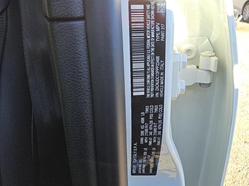 ZACNJDC13PPP22496 - 2023 JEEP RENEGADE TRAILHAWK Biały zdjęcie 13