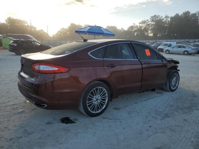 3FA6P0H90FR231679 - 2015 FORD FUSION SE BURGUNDY photo 3