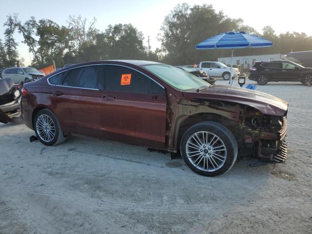 3FA6P0H90FR231679 - 2015 FORD FUSION SE BURGUNDY photo 4