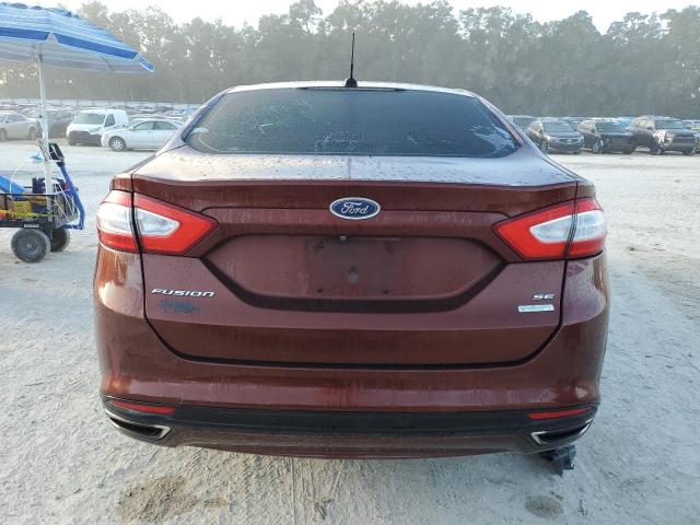 3FA6P0H90FR231679 - 2015 FORD FUSION SE BURGUNDY photo 6