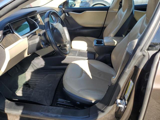 5YJSA1CN1DFP05982 - 2013 TESLA MODEL S Коричневый фото 7