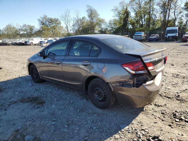19XFB2F5XEE205486 - 2014 HONDA CIVIC LX GRAY photo 2