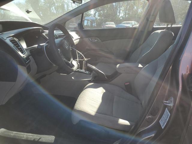 19XFB2F5XEE205486 - 2014 HONDA CIVIC LX GRAY photo 7