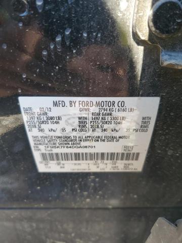 1FM5K7F84DGA08701 - 2013 FORD EXPLORER LIMITED Чорний фото 13