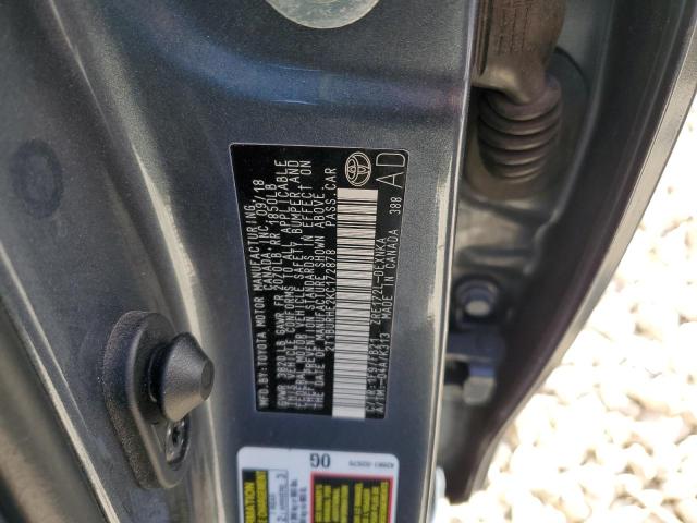 2T1BURHE2KC172878 - 2019 TOYOTA COROLLA L Gri fotoğraf 13