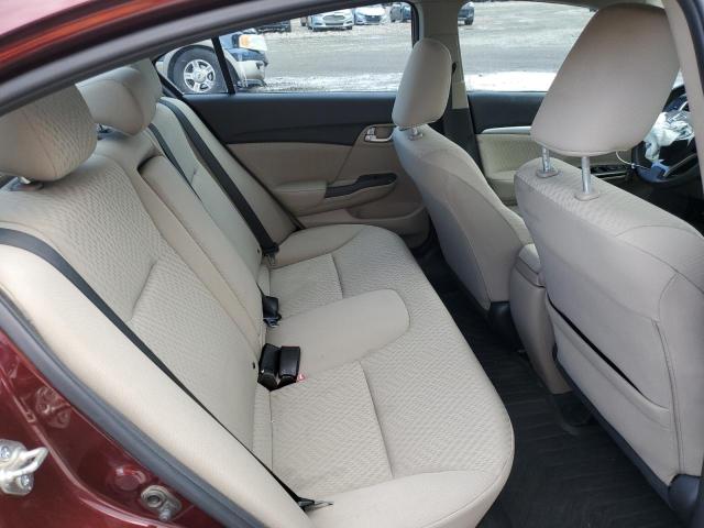 19XFB2F86FE010593 - 2015 HONDA CIVIC EX MAROON photo 10