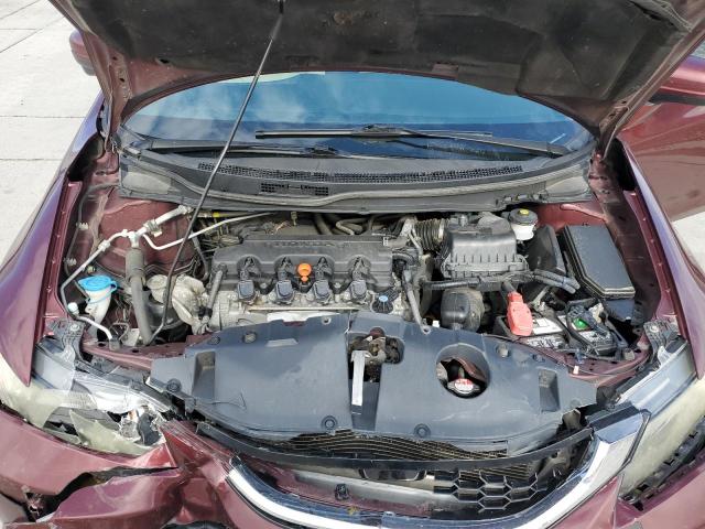 19XFB2F86FE010593 - 2015 HONDA CIVIC EX MAROON photo 11
