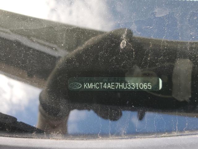 KMHCT4AE7HU331065 - 2017 HYUNDAI ACCENT SE SILVER photo 12