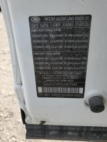 SALAG2V60GA837949 - 2016 LAND ROVER LR4 HSE Ağ foto 13