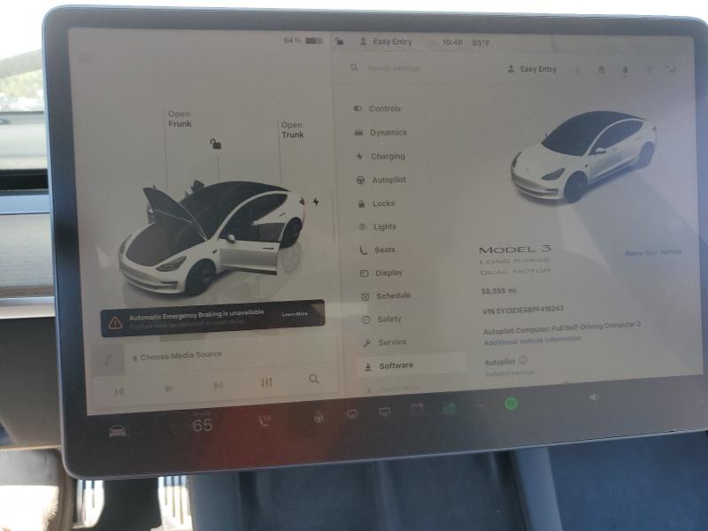 5YJ3E1EB8PF416243 - 2023 TESLA MODEL 3 WHITE photo 9