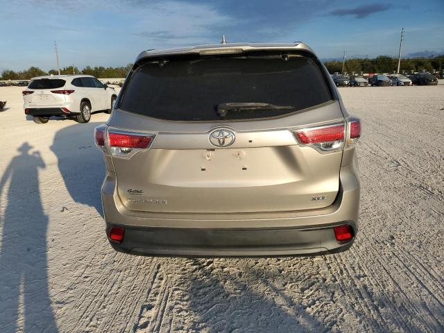 5TDKKRFH1GS144037 - 2016 TOYOTA HIGHLANDER XLE BEIGE photo 6